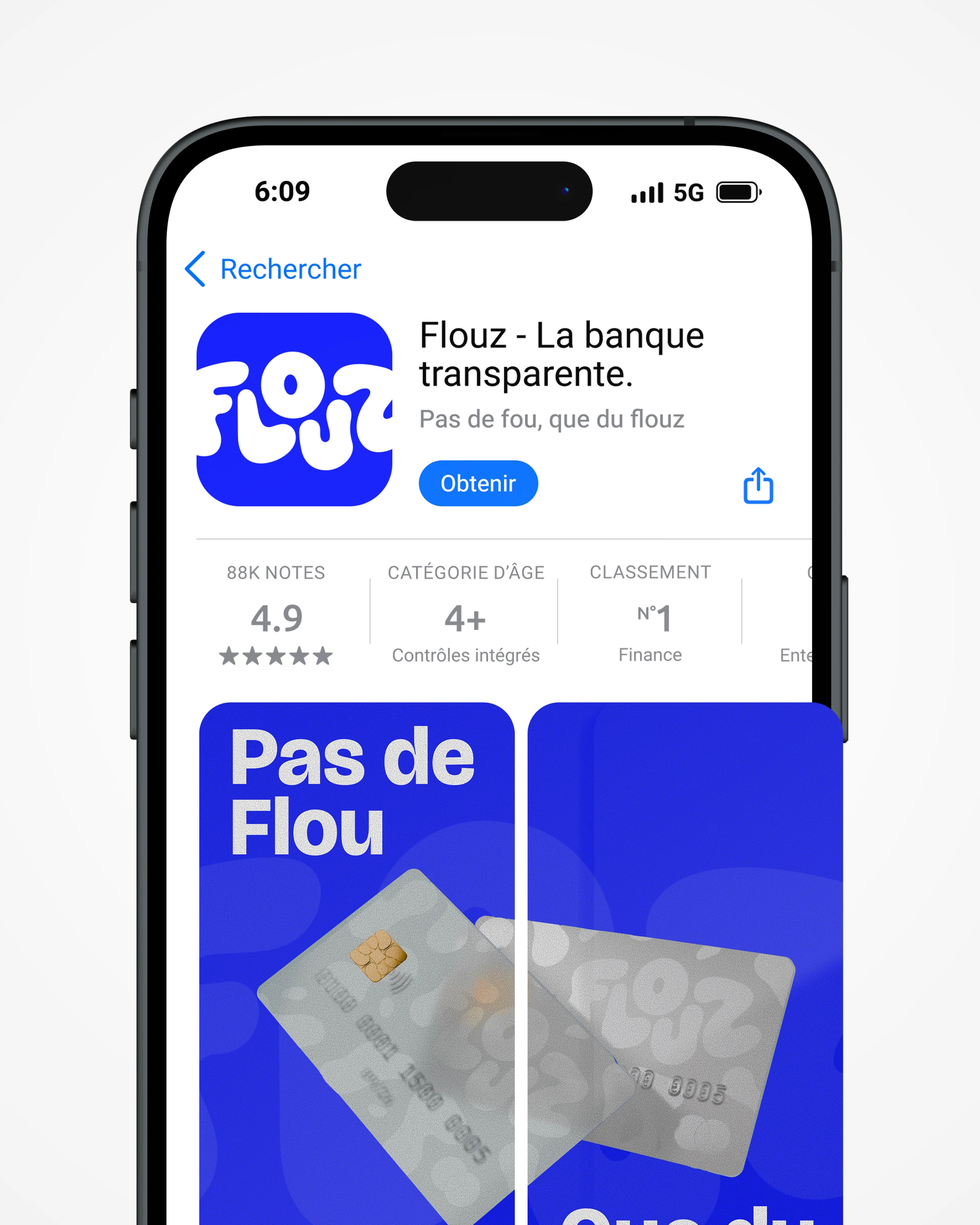 Flouz — Fiche App Store