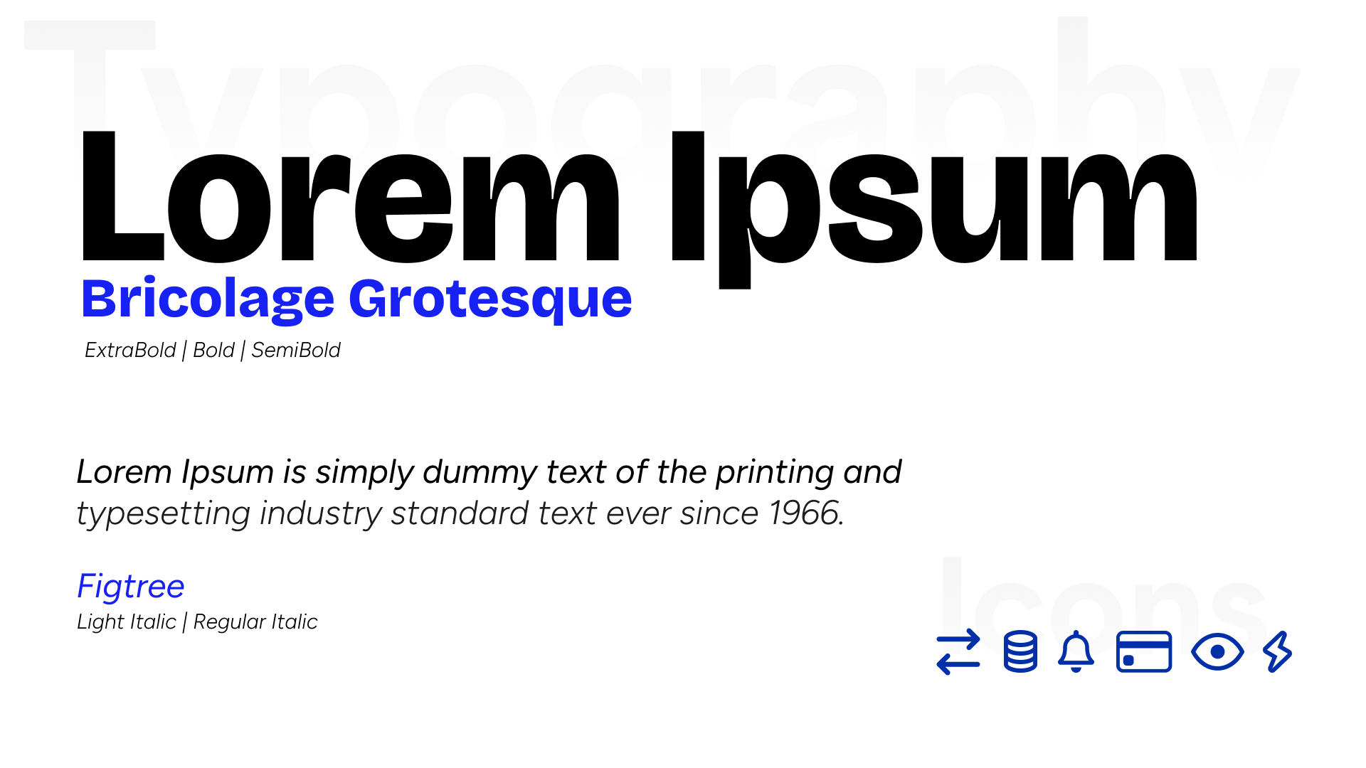 Flouz — Typographies et icônes